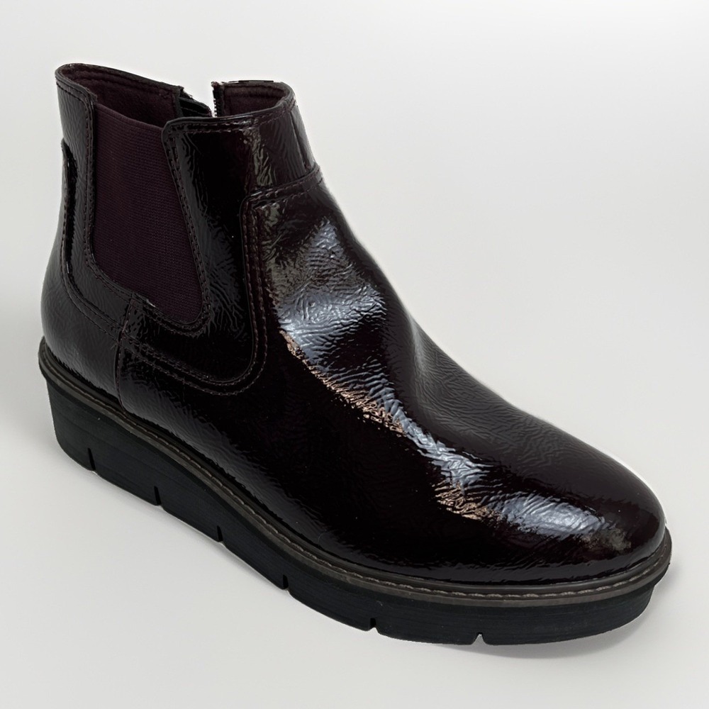 Clarks NEW Women's Airabell Zip Ankle Boot Burgundy Size 10W